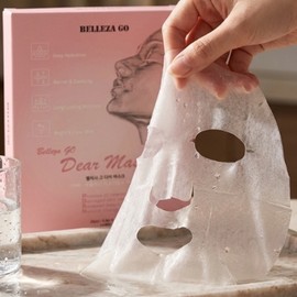 BELLEZA GO Belisa Go Dear Mask Pack 25ml x 10 sheets PDRN Hyaluronic Acid Moisturizing Collagen Tencel Cellulose Sheet / 벨리사 고 디어 마스크팩 25ml x 10매 PDRN 히알루론산 보습 콜라겐 텐셀 셀룰로오스 시트