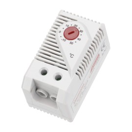 sourcing map Mechanical Switch Thermostat KTO011 Cabinet Temperature Controller -10-50°C Adjustable Normally Closed (N.C) Temperature Control Switch