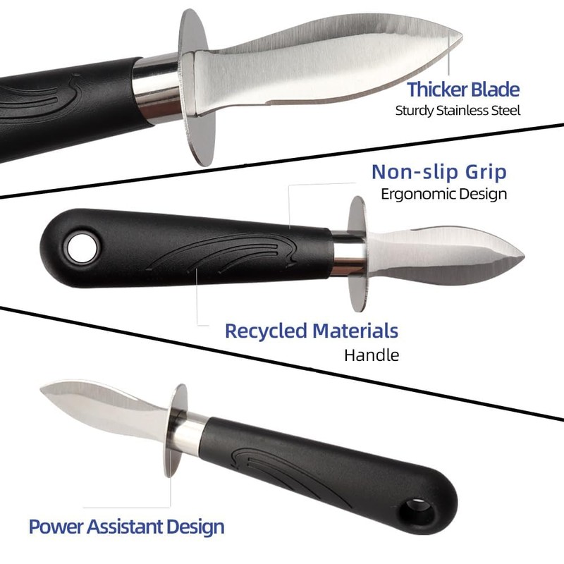 WENDOM Oyster Knife Shucker Set Oyster Shucking Knife and Gloves