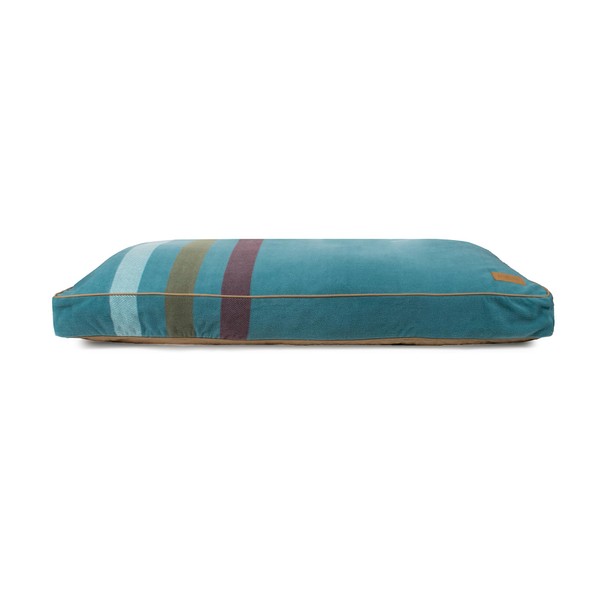 PENDLETON Fleece Napper Dog Bed - Cabin Stripe Shale, L