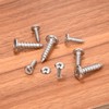 QUARKZMAN M4x30mm Flachkopf-Kreuzschlitz-Antrieb Selbstbohrende Schrauben, 304 Edelstahl Kreuzantrieb Befestigungsschrauben, Silber,