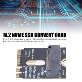 M.2 NVME SSD Convert Adapter, Upgraded M.2 A and E WiFi Port PCIe 4.0 M Key NVME SSD Convert Card Replacement Kit