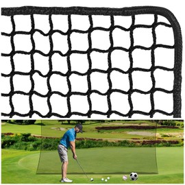 Golf Practice Net, 10 x 10 Ft Golf Netting Sports Netting Golf Hitting Net Heavy Duty Golf Sports Practice Barrier Net Nylon Golf Netting for Garage Backyard