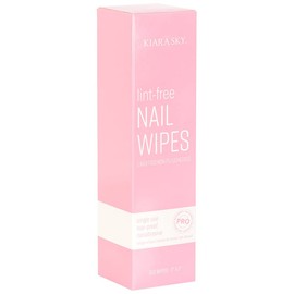 Kiara Sky 100% Lint Free Nail Wipes to Soak Off Acrylic Gel Nail Polish - Lint Free Nail Wipes Soft Gel Nail Polish Remover Pads Absorbable Eyelash Extension Glue Cleaning Wipes
