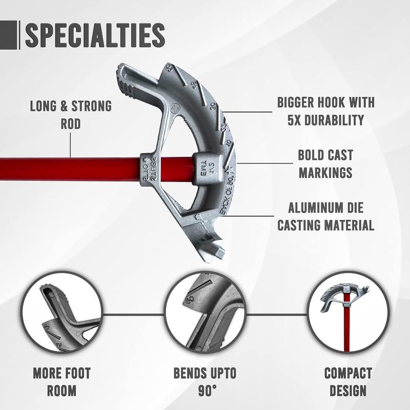3/4” EMT Bender - Hand Bender with Head and Steel