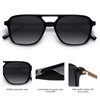SOJOS Retro Aviator Sunglasses for Women Men,Trendy Rectangle Womens Mens