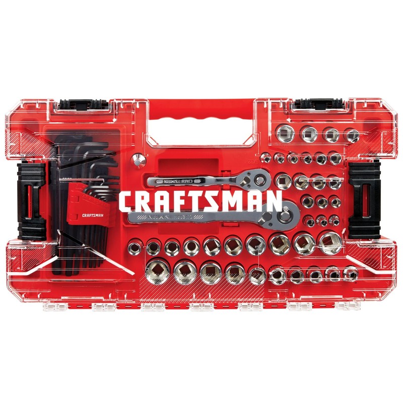 CRAFTSMAN Versastack Mechanics Tool Set, 1/4 and 3/8 Inch Drive,