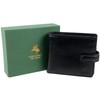 Mens Italian Leather Stylish RFID Protected Tabbed Wallet by Visconti