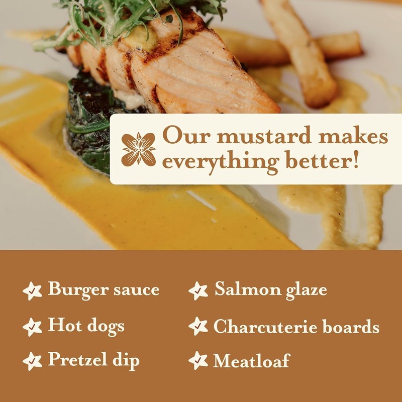 Brownwood Farms Flavored Mustard, Made in Small Batches, Sweet, Hot,