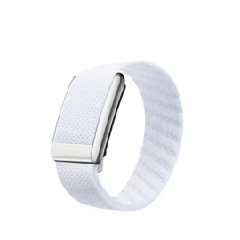 DADO Premium Nylon Sport Band Compatible with WHOOP 4.0, Adjustable Stretch Wrist Strap for WHOOP Fitness Tracker – Breathable, Durable & Secure Fit Replacement Band (Chalk with Silver)