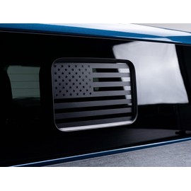 Rear Middle Window American Flag Decal for Jeep Gladiator JT 2020-2025 Truck Back Center Sliding Window Glass USA Flag Vinyl Sticker