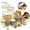 PANWA Traditional Sticky Rice Cooking Steamer Basket Wicker Lid Handcrafted
