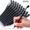Unbranded 20PCS Ball Point Pens BLACK Gel Ink Pen Smooth