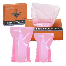 Tattoo Wash Bottle Bags - SOTICA 250pcs Tattoo Bottle Bags Pink Squeeze Bottle Bags Tattoo Bottle Covers Plastic Bags for Wash Bottle Pink Tattoo Supplies