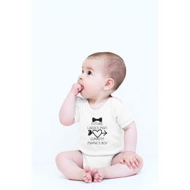 CBTwear Future Ladies Man Current Mama's Boy Bodysuit Funny Infant Comfy Baby Boy Clothes (6 Months, White)