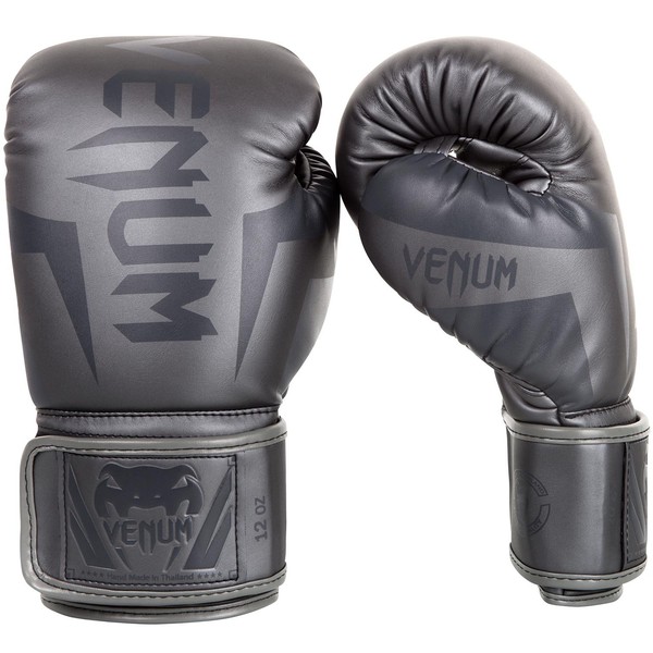Venum Elite Boxing Gloves - Grey/Grey - 8oz, 8 oz