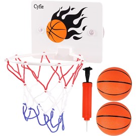 Mini Basketball Hoop Children's Basketball Hoop Indoor Set with 2 Mini Basketballs 1 Basketball Hoop 1 Air Pump Basketball Hoop Entertainment Toy for Children