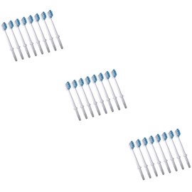 Beavorty 24pcs Replacement Brush Heads for Water Toothpick Accessories Soft Bristles for Teeth Cleaning Compatible Models for Family Use