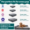 Furhaven Replacement Dog Bed Cover Two-Tone Faux Fur & Suede