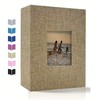 Linen 4x6 Photo Album with Cover Window, 200/300/600 Pockets