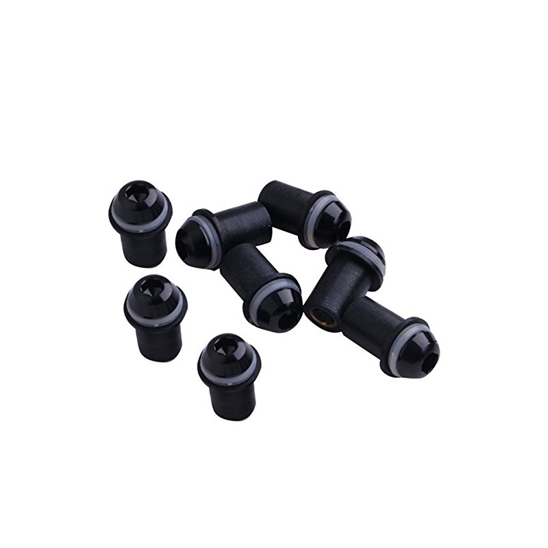 TCMT 8pcs Black Universal Windscreen Screws Kits M5 5mm Bolts