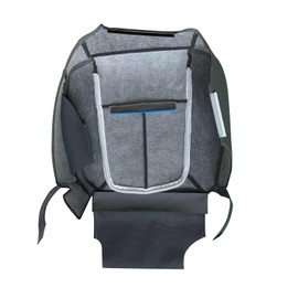 CARBBIA Driver Side Bottom Seat Cover Compatible with Ford F150 2009-2014 Replacement Cloth Front Left, Steel Gray(Interior Trim Code: GS HS ES)