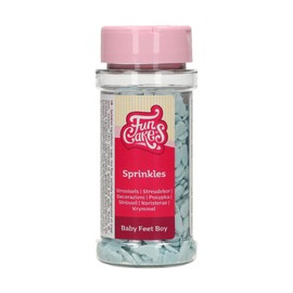 FunCakes Baby-Füßchen Junge: Kuchenstreusel, großartiger Geschmack, perfekt zum Dekorieren von Kuchen, Cupcake-Streusel. 55 g.