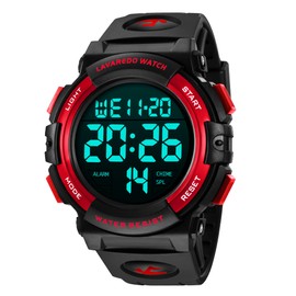 L LAVAREDO Mens Digital Watch Sports Military Watches Waterproof Outdoor Chronograph Wrist Watches for Men with LED Back Ligh/Alarm/Date