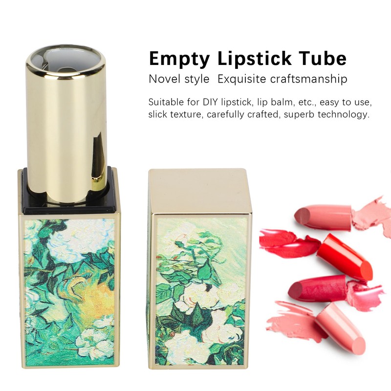 3pcs DIY Magnetic Snap Empty Lipstick Tube Refillable Lip Balm