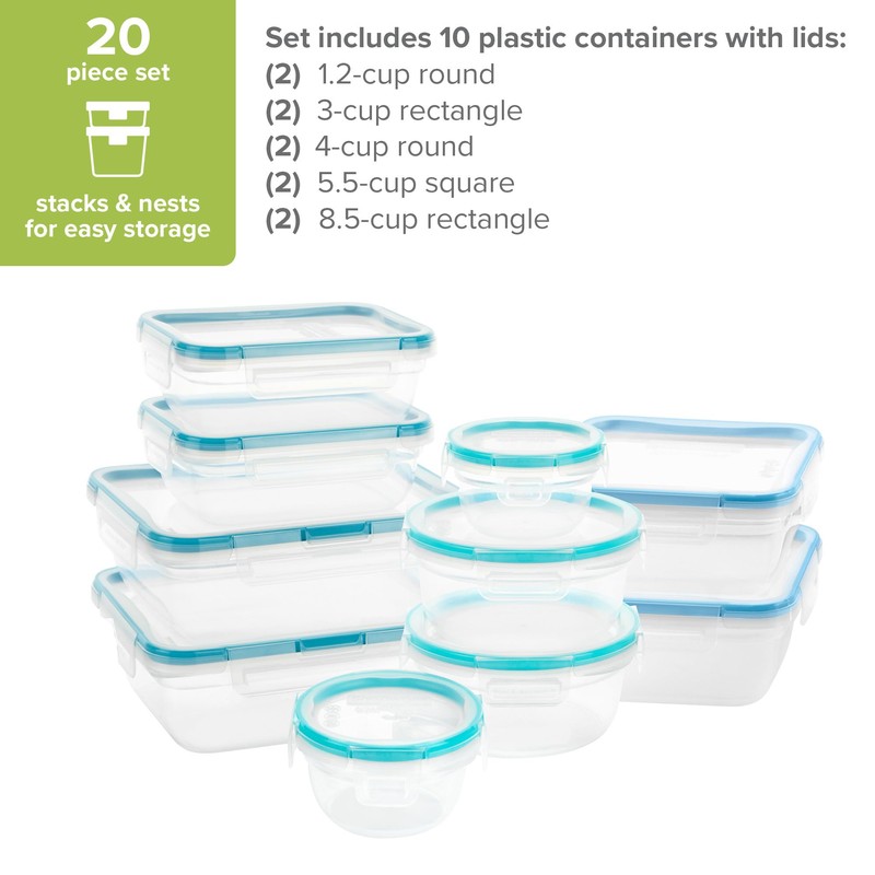 Snapware Total Solutions (10-Pack, Mixed Sizes) Plastic Food Storage Containers