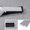 Bmvlffs 32 Inch Offset Linear Shower Drain Matte Black，2-in-1 Flat