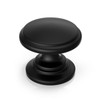 Goldenwarm 25 Pack Cabinet Knobs Black Cabinet Knobs Round Black