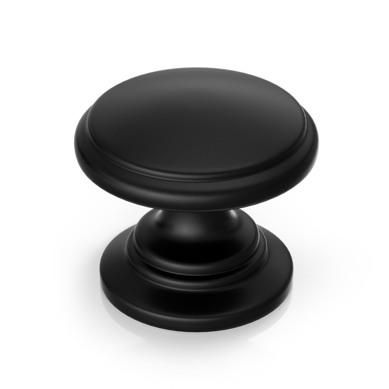 Goldenwarm 25 Pack Cabinet Knobs Black Cabinet Knobs Round Black