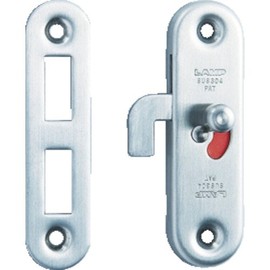 スガツネ工業 ランプ印 ステンレス鋼製引戸面付細口カマ錠 (室内側表示付) HC-65