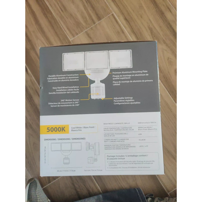 Koda Motion Activated LED Security Floodlight 3000 Lumen LED Light