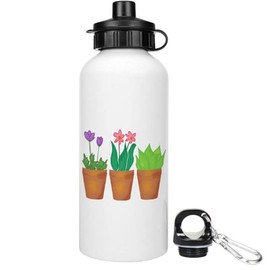 Azeeda 600ml 'Plants In Pots' Reusable Water/Drinks Bottle (WT00086225)