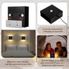 Heromind 2 Pack Motion Sensor Wall Light, 3 Modes Wireless