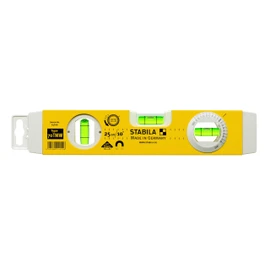 Stabila - 70TMW Torpedo Level 25cm Magnetic Base & Rotatable Angle Vial.