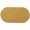 Draper 58340 Gold Sanding Discs with Hook & Loop, 125mm, 240 Grit (Pack of 10)