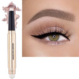 Eyeshadow Stick for Eye Makeup, Cream Shimmer Smooth Eyeshadow Pencil, Hypoallergenic Waterproof Long Lasting nude Eyeshadow Highlighter Stick, Highlighter Eye Liner Pen, Multi-Dimensional Eyes Look (02 # Light Gold Shimmer)