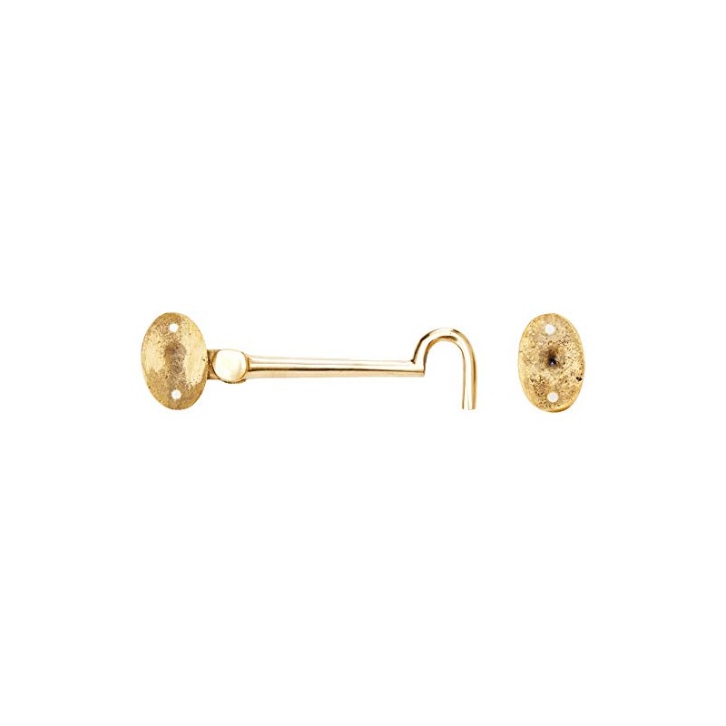Merriway BH02549 Solid Brass Silent Cabin Door Hook and Eye
