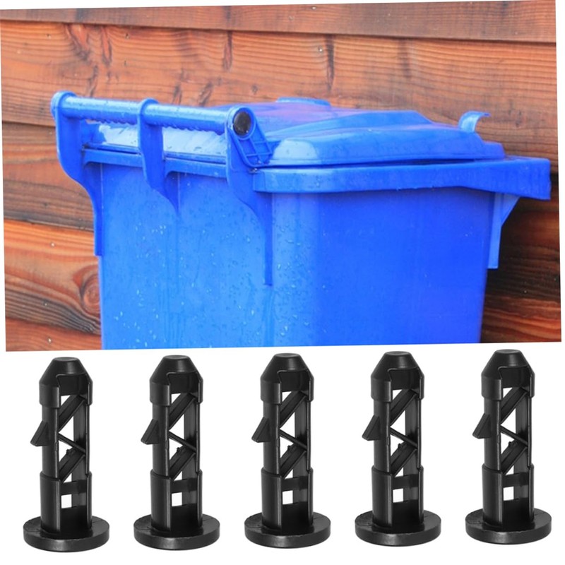 LABRIMP 6pcs Plastic Trash Can Lid Shafts Bolts for Wheelie