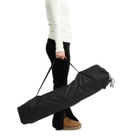 TREATLIFE HOME Folding Portable Rocking Hammock Camping Chair, Adjustable Back, Includes Pillow and Cup Holder, for Outdoor Travel, Black