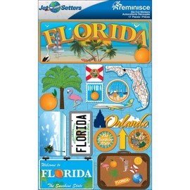 Reminisce Jet Setters 2 3-Dimensional Sticker, Florida