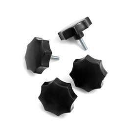 Design61 Set of 4 Star Grip Handwheel M8 x 20 mm Diameter 50