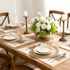 Handmade Boho Placemats Set of 6 | Natural Woven &