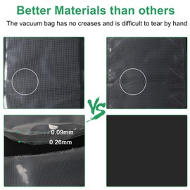 Gokilife Vacuum Sealer Bags Rolls - 3 Rolls 25 x 600 cm Sous Vide Bags, BPA Free, Durable Commercial Customized Size Food Bags for Food Storage and Sous Vide Cooking