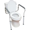 Carex Toilet Safety Rails, Adjustable and Detachable Toilet Safety Frame