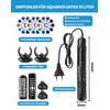 LAOYE Aquarium Heater 60L Aquarium Heating Rod 50W Temperature Adjustable