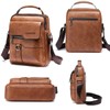 ANPTER Shoulder Bag for Men Messenger Bag PU Leather Crossbody